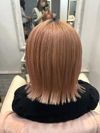 ミディアム ツヤ感ナチュラル 野口晴菜のヘアスタイル