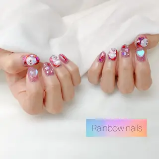ネイル Rainbow nailsくろちゃんのネイルデザイン