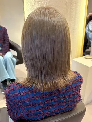 ミディアム カラー Eliss 堀江所属・暖色カラー🎀 門内 梨真のヘアスタイル