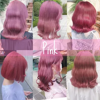 ミディアム カラー ヘアアレンジ 💕ブリーチ/ヘアメ 🎀YUUKAのヘアスタイル