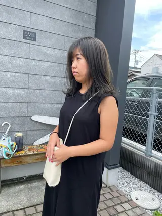 セミロング 🌈HAPPYになる hair🌈ユウカのヘアスタイル