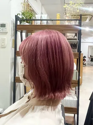 ミディアム カラー ✨🎨ブリーチなし 透明感カラー✨美友のヘアスタイル