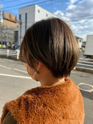 ショート ぱつボブ/ ショート/YUKIのヘアスタイル