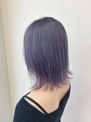 ミディアム カラー Stir Maison 大宮所属・ryuma/ボブ /透明感カラーのヘアスタイル