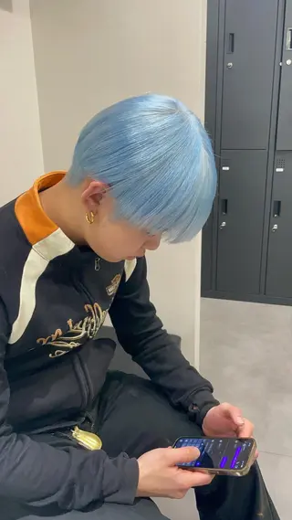 ショート カラー メンズ ikiRu ﾊｲﾄｰﾝ/渋谷のヘアスタイル