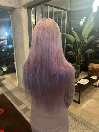 ロング カラー 只野 真衣のヘアスタイル