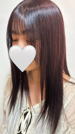 ロング カラー イナイ ハルカのヘアスタイル