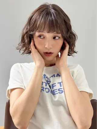 ショート パーマ mee.所属・ボブパーマ/レイヤー ＊エバタハナエのヘアスタイル