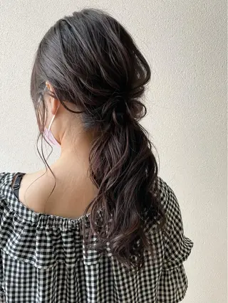 ロング ヘアアレンジ 沢田 瞳のヘアスタイル