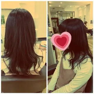 セミロング パーマ kawabe maikoのヘアスタイル