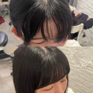 パーマ SHIN/レイヤー カット×クロスパーマのヘアスタイル