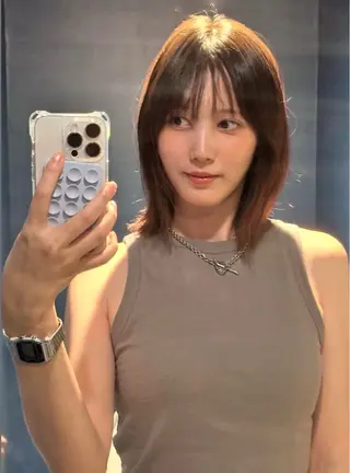 ミディアム ショート/レイヤー カット/ミサキ💐のヘアスタイル