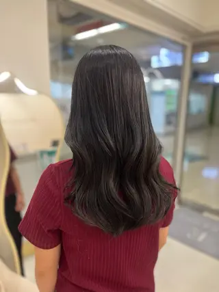 ロング カラー ナナ/梅田/髪質改善 カラー/ストレートのヘアスタイル
