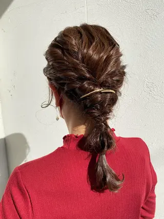 ロング 永田 彩華のヘアスタイル