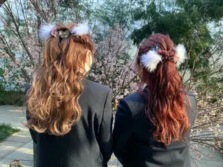 セミロング カラー 透明感/オリーブ/ グレージュ/YUKAのヘアスタイル