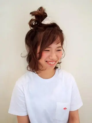 ミディアム ヘアアレンジ 似合わせカット🌿 前川のヘアスタイル