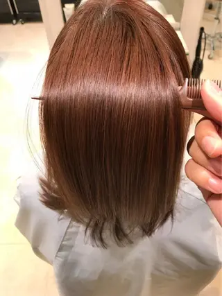 セミロング ヤマモト ミナミのヘアスタイル