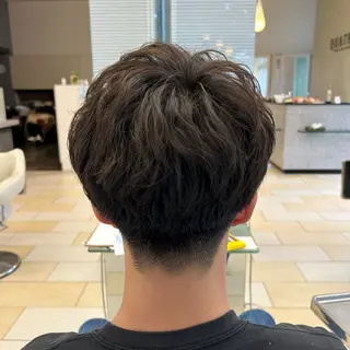 ショート カラー パーマ メンズ 牧 ゆりか𓋈のヘアスタイル