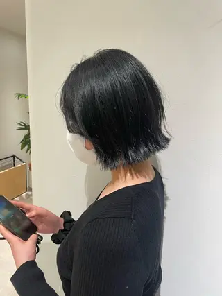 ショート カラー 渋谷/レイヤーボブ・ 透明感カラーしょうごのヘアスタイル