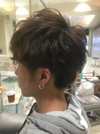 ショート カラー パーマ ヘアアレンジ メンズ キッズ ネイル マツエク・マツパ MODEK's西宮店 マネージャー神道有基のヘアスタイル