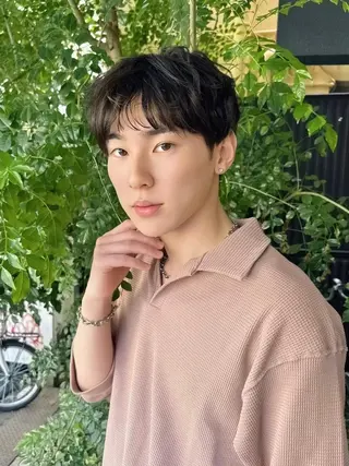 ミディアム 【メンズ】 shelterのヘアスタイル