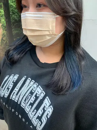 セミロング カラー ヘアアレンジ yuka .のヘアスタイル