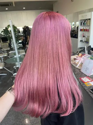 ロング ハイトーン/ブリーチ 🤍足立里湖のヘアスタイル