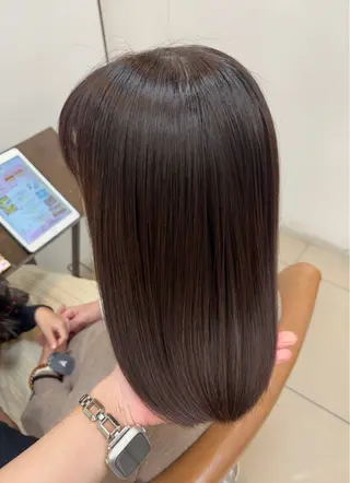 ミディアム 頭皮×髪質改善 透明感カラー💎中村のヘアスタイル