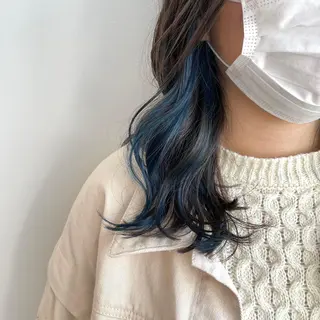 ミディアム カラー ayumi🌈 インナーカラー🌈のヘアスタイル