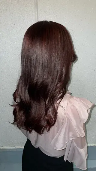 セミロング 🎀ハイトーン/ 艶カラー/夕月🎀のヘアスタイル