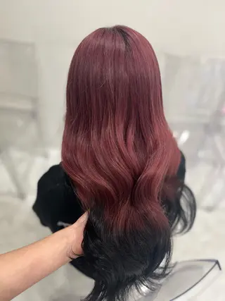 ロング カラー ガーリー♡女の子っぽ ヘア♡ピンクカラー♡のヘアスタイル