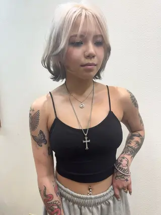 ミディアム 伊藤 一樹のヘアスタイル