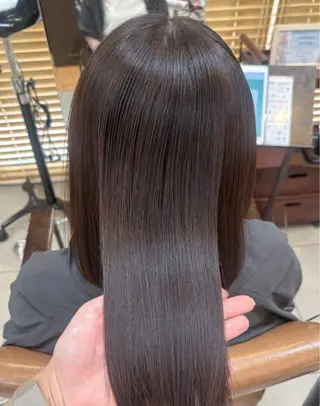 ミディアム カラー 頭皮×髪質改善 透明感カラー💎中村のヘアスタイル