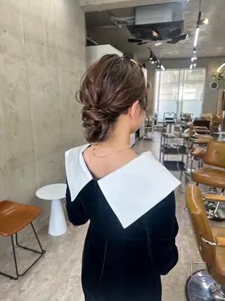 セミロング カラー ヘアアレンジ レイヤーカット💫 ／HARUKA🎀のヘアスタイル