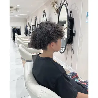 パーマ メンズ 韓国ヘア 🎀中川綾乃🎀のヘアスタイル