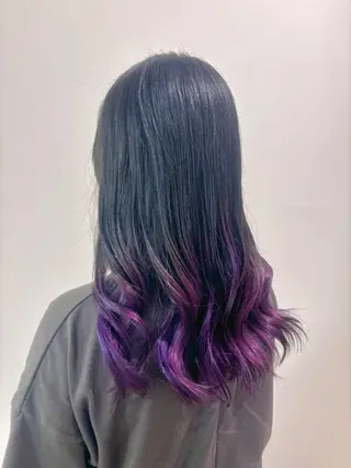 ロング カラー 古川 琴美のヘアスタイル