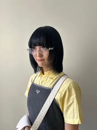 ミディアム カラー マツエク/ハイト ーン🌺kae🌺のヘアスタイル