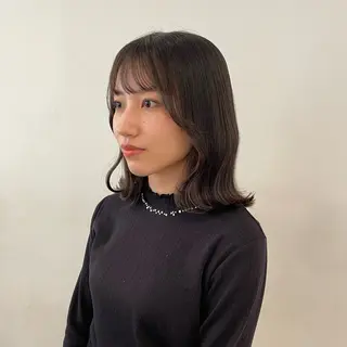 セミロング 田口 花葉のヘアスタイル