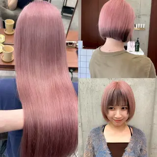 ショート カラー HACCH （ハッチ）所属・🪼ボブ/ハイトーン /髪質改善🪼のヘアスタイル