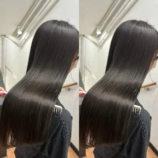 ロング カラー 縮毛矯正/髪質改善/ レイヤー代々木/木下のヘアスタイル