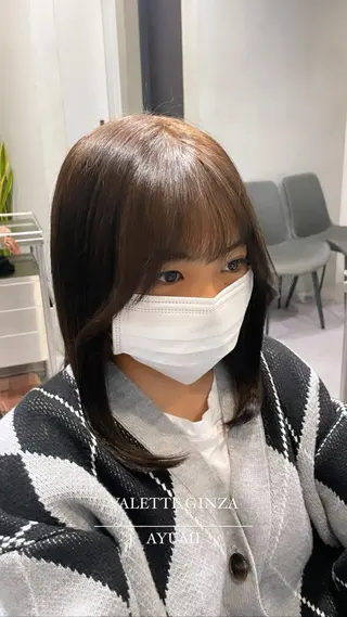 ミディアム カラー 銀座/韓国ヘア🤍 レイヤーAYUMIのヘアスタイル