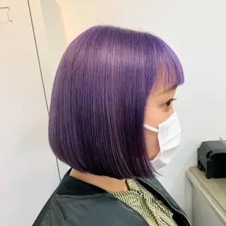 ミディアム カラー 透明感 カラー🌿KANTAのヘアスタイル