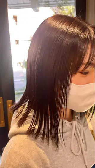 ミディアム ano @anomukuiのヘアスタイル