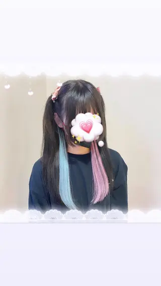 カラー すみす🎀ヘアメ/ 艶カラー/エクステのヘアスタイル