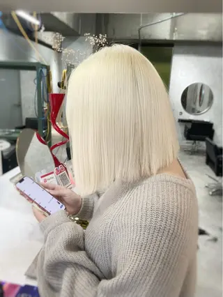 ショート ハイトーン/メンズ/ デザイン/梅田/ミユのヘアスタイル