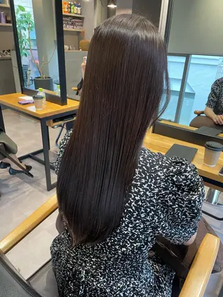 ロング 韓国風/オシャレ /縮毛矯正/滝口琴未のヘアスタイル