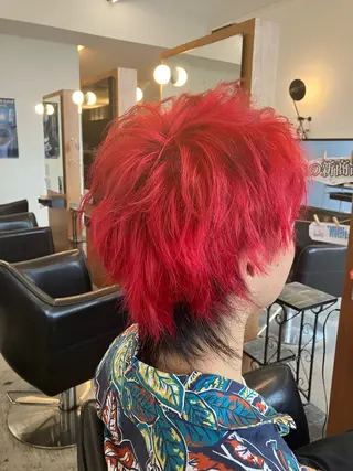 ショート カラー メンズ 夏賀 聡史のヘアスタイル