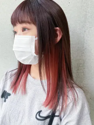 ロング カラー Reno所属・宮田 凪沙のヘアスタイル