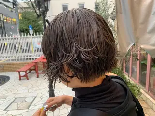 ショート カラー パーマ 今村 愛美のヘアスタイル