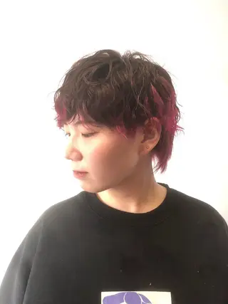 ショート カラー ワタナベ テルマサのヘアスタイル